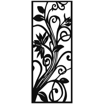 Kvetinový ornament, jemná elegancia - Drevená dekorácia na stenu