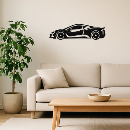 Superšport auto 2.0 - Drevená dekorácia na stenu