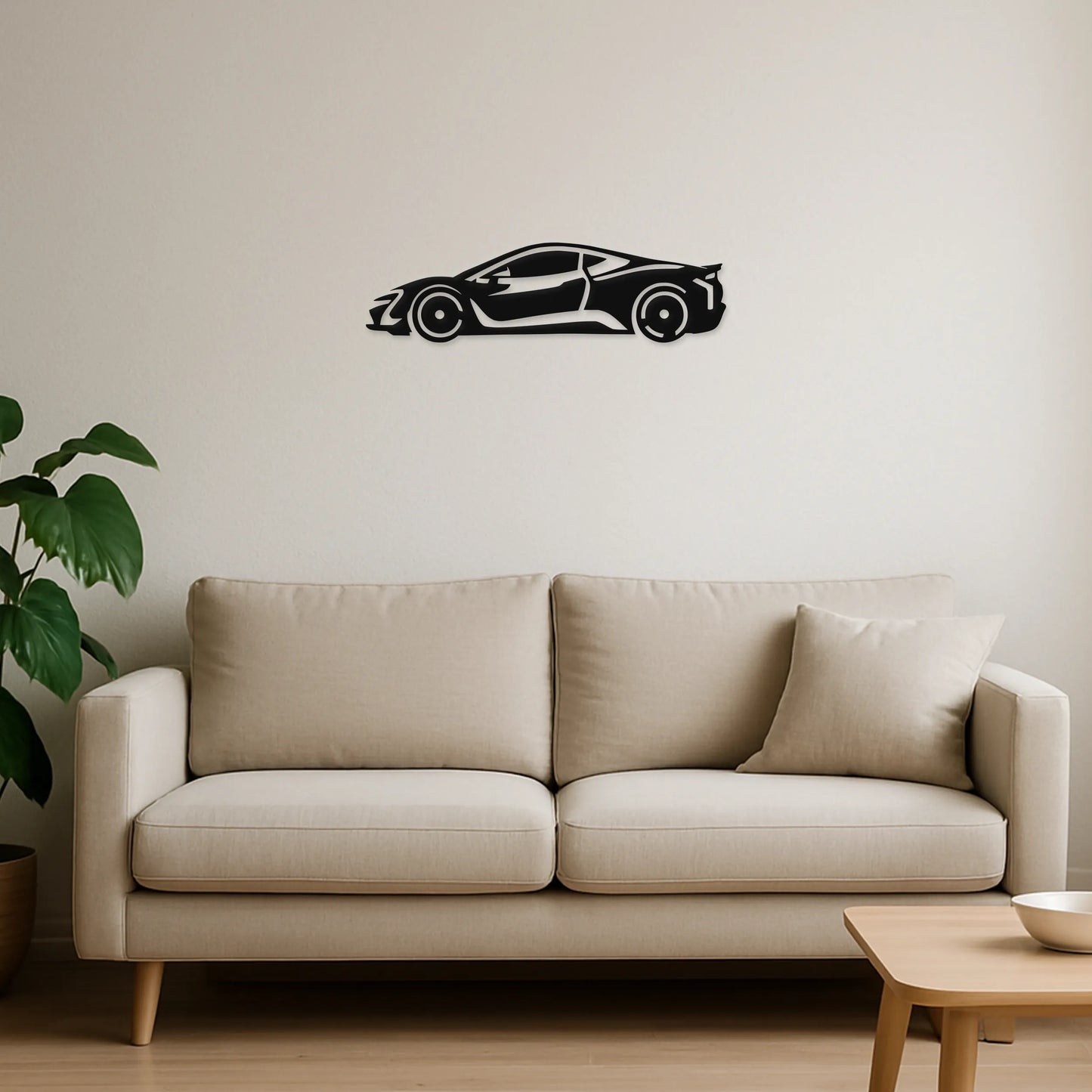 Superšport auto 2.0 - Drevená dekorácia na stenu