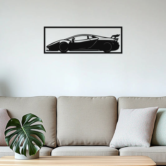 Superšport auto 1.0 - Drevená dekorácia na stenu