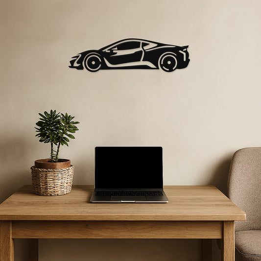 Superšport auto 2.0 - Drevená dekorácia na stenu