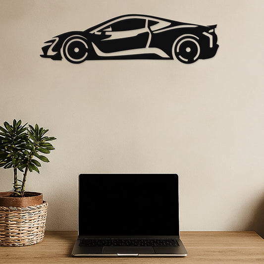 Superšport auto 2.0 - Drevená dekorácia na stenu
