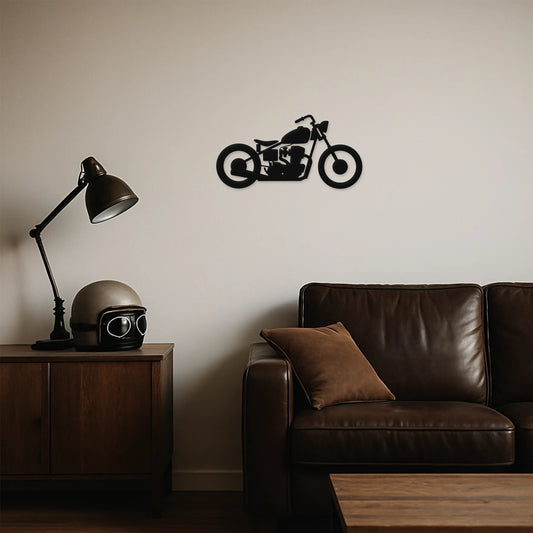 Chopper 1.0 - Drevená dekorácia na stenu